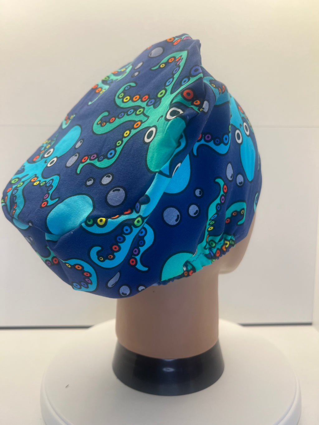Octopus Oasis Stretch Jersey Theatre Hat.  Standard & Large Size