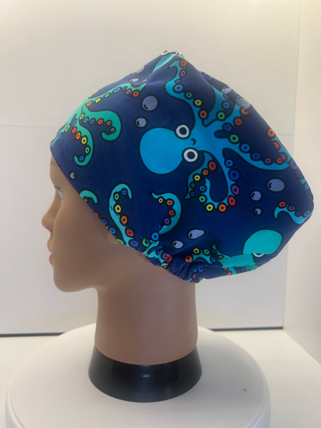 Octopus Oasis Stretch Jersey Theatre Hat.  Standard & Large Size