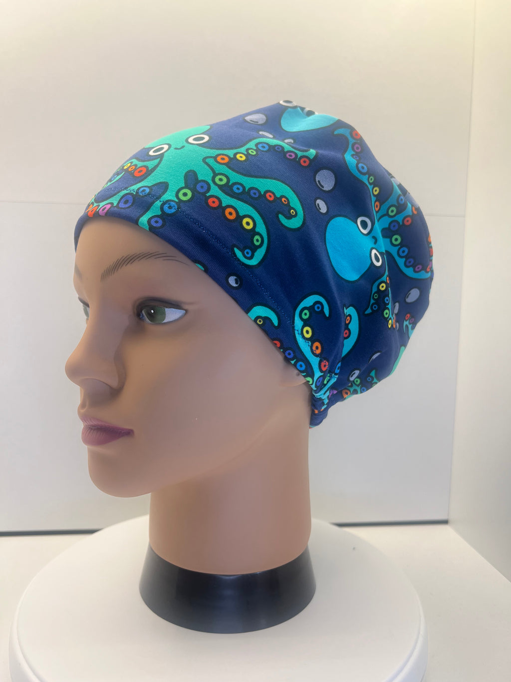 Octopus Oasis Stretch Jersey Theatre Hat.  Standard & Large Size