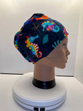 Seahorse Shores Stretch Jersey Theatre Hat.  Standard & Large Size