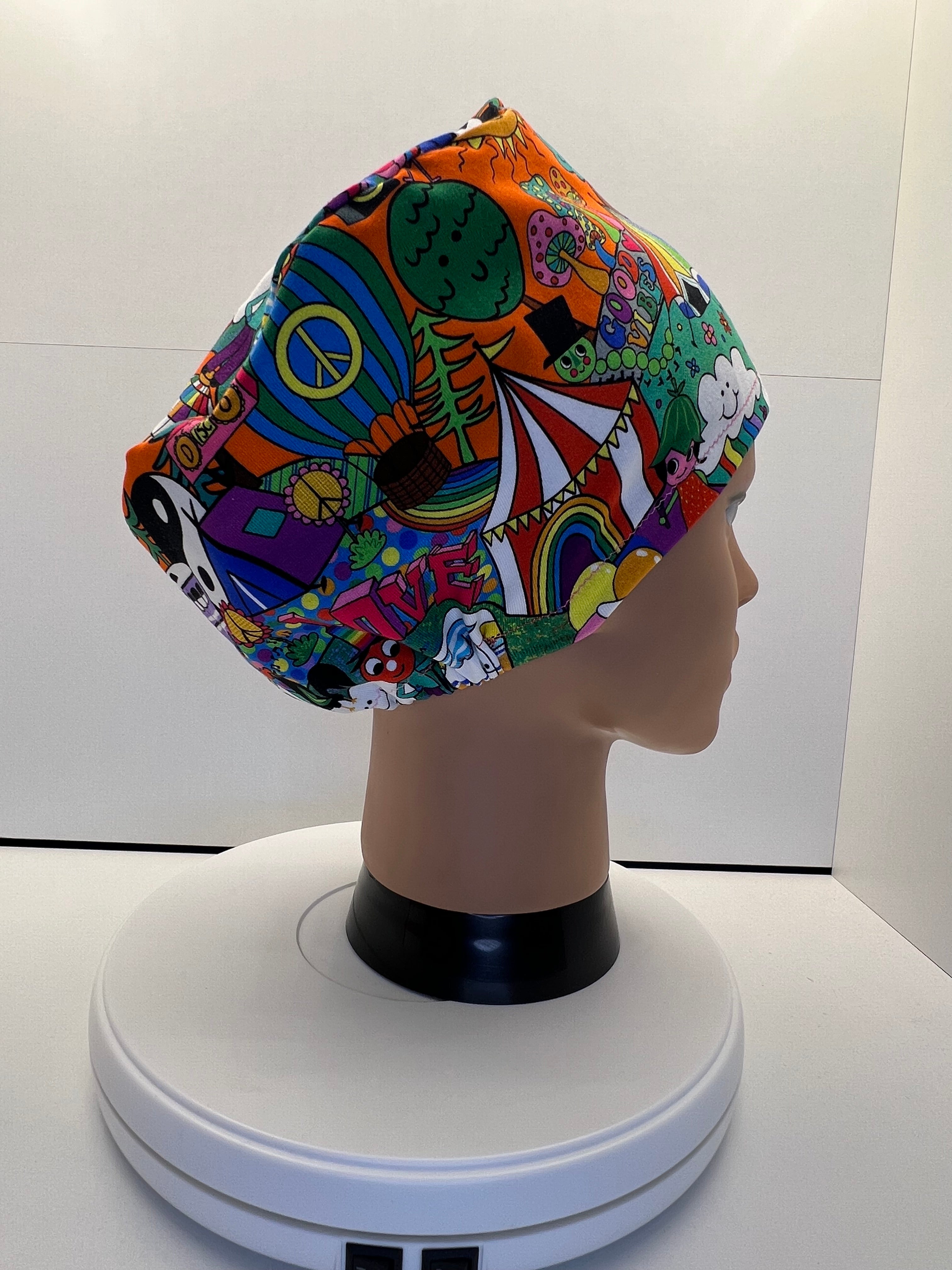 Festival Fields Stretch Jersey Theatre Hat.  Standard & Large Size