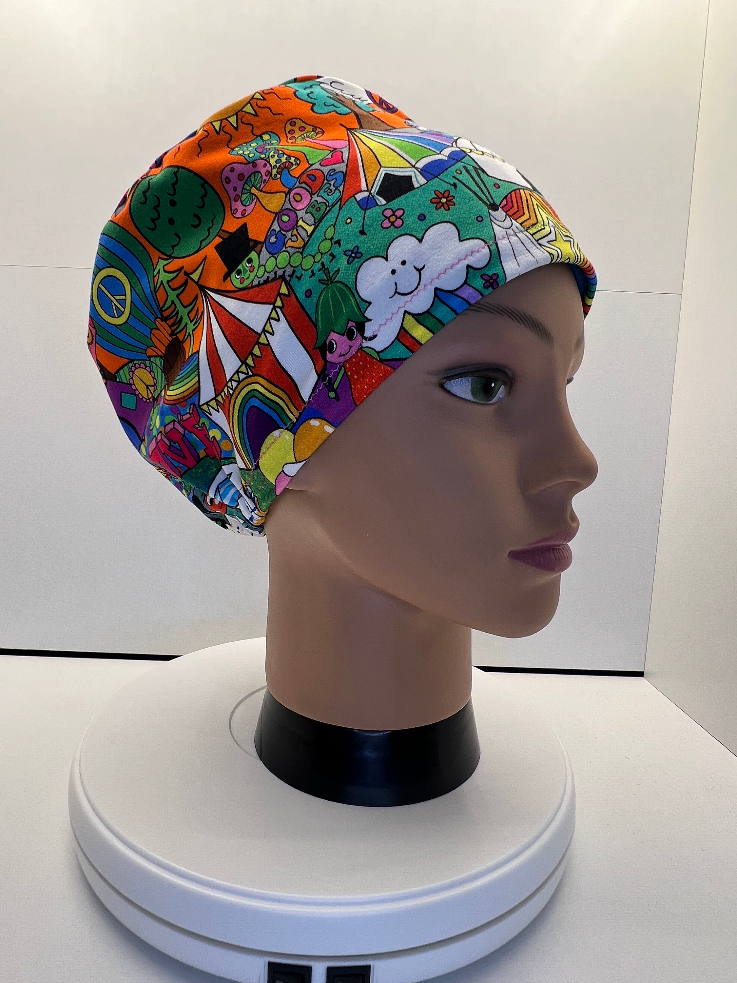 Festival Fields Stretch Jersey Theatre Hat.  Standard & Large Size