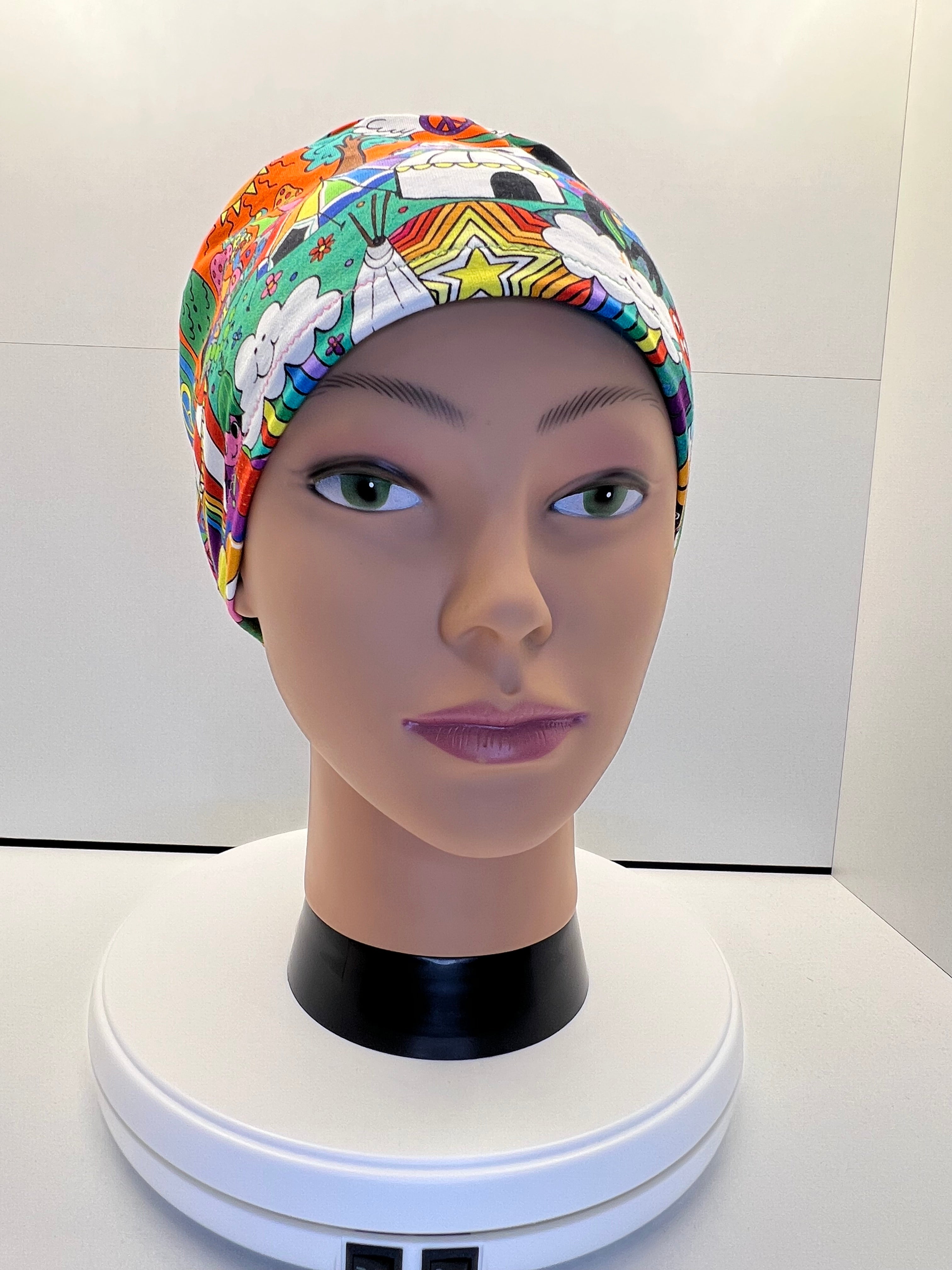 Festival Fields Stretch Jersey Theatre Hat.  Standard & Large Size