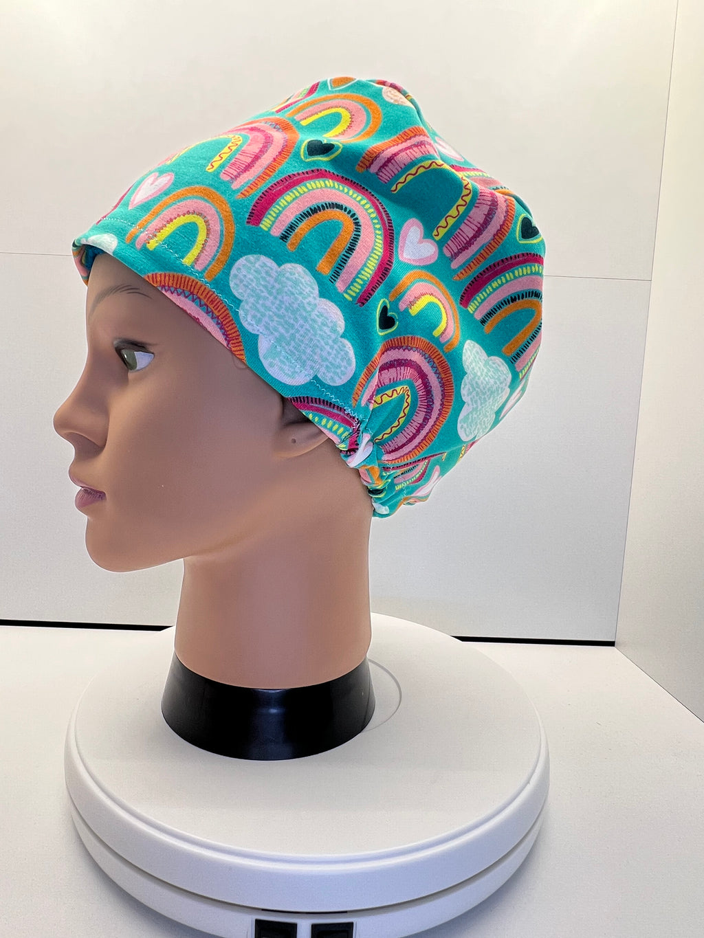 Rainbow Daydreams Stretch Jersey Theatre Hat.  Standard & Large Size