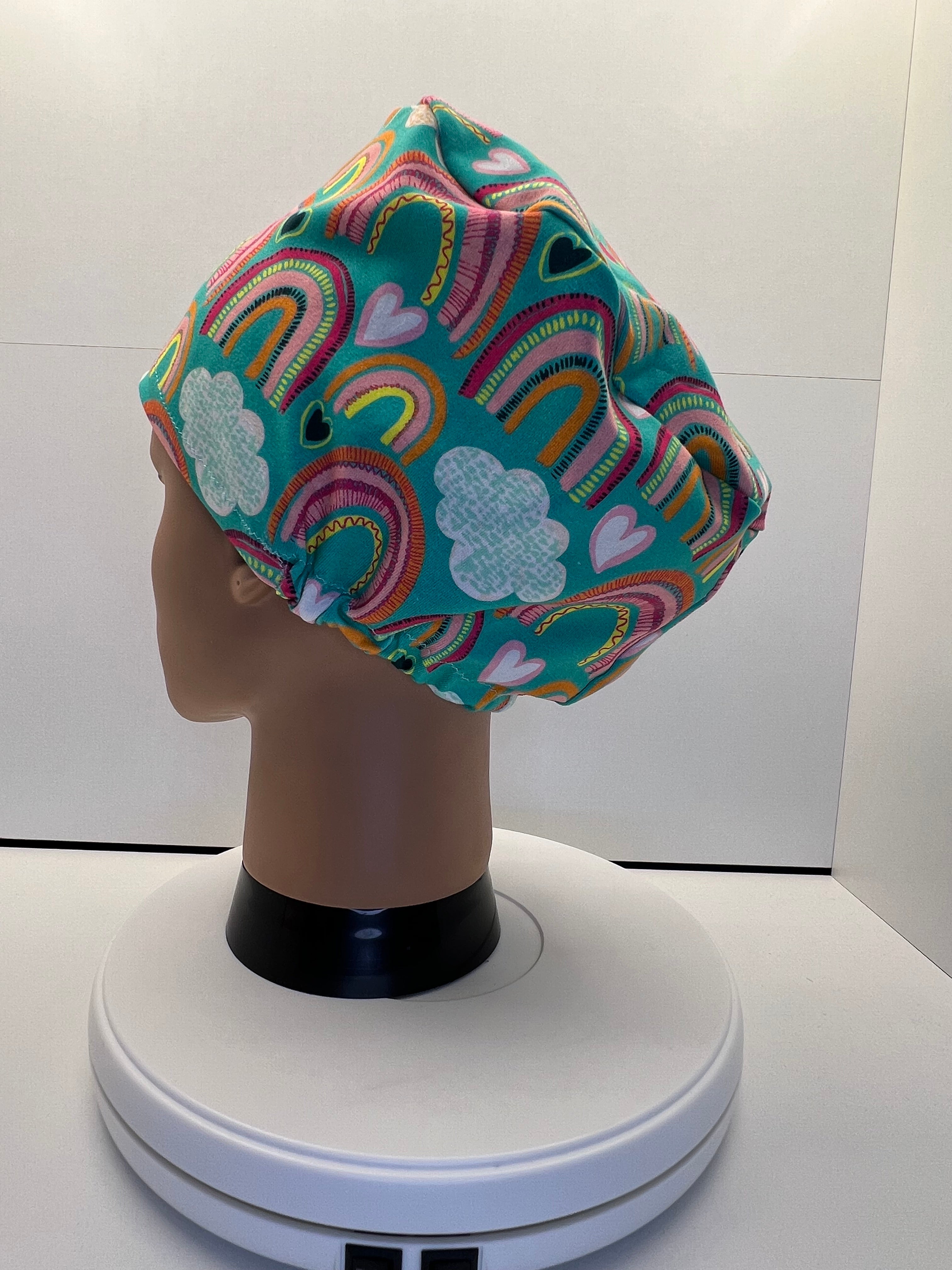 Rainbow Daydreams Stretch Jersey Theatre Hat.  Standard & Large Size