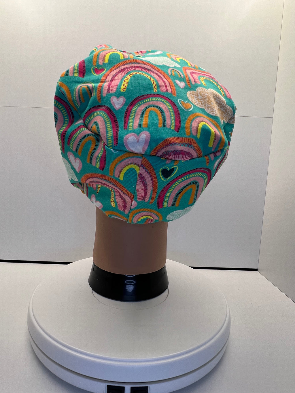 Rainbow Daydreams Stretch Jersey Theatre Hat.  Standard & Large Size