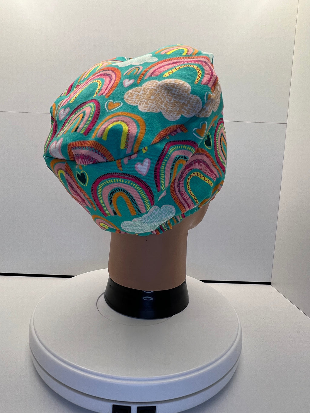 Rainbow Daydreams Stretch Jersey Theatre Hat.  Standard & Large Size
