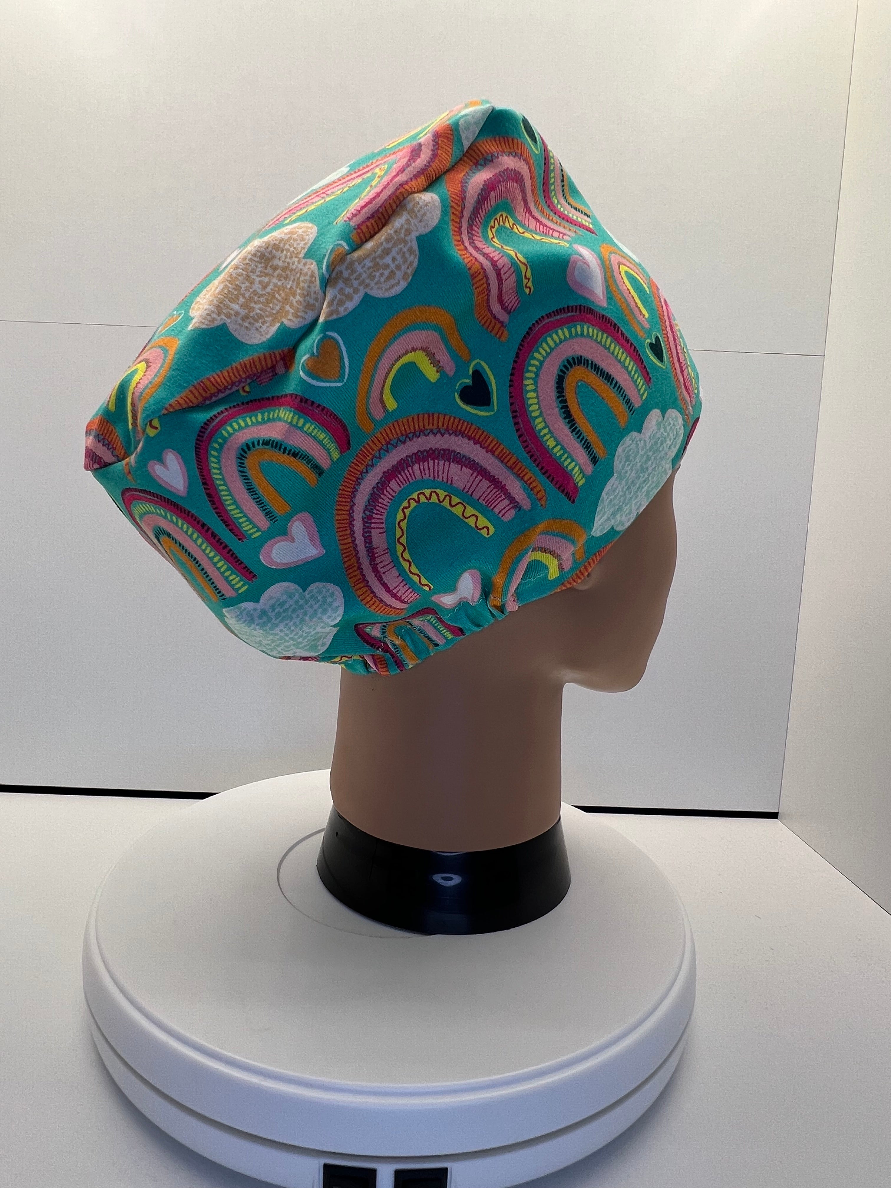Rainbow Daydreams Stretch Jersey Theatre Hat.  Standard & Large Size