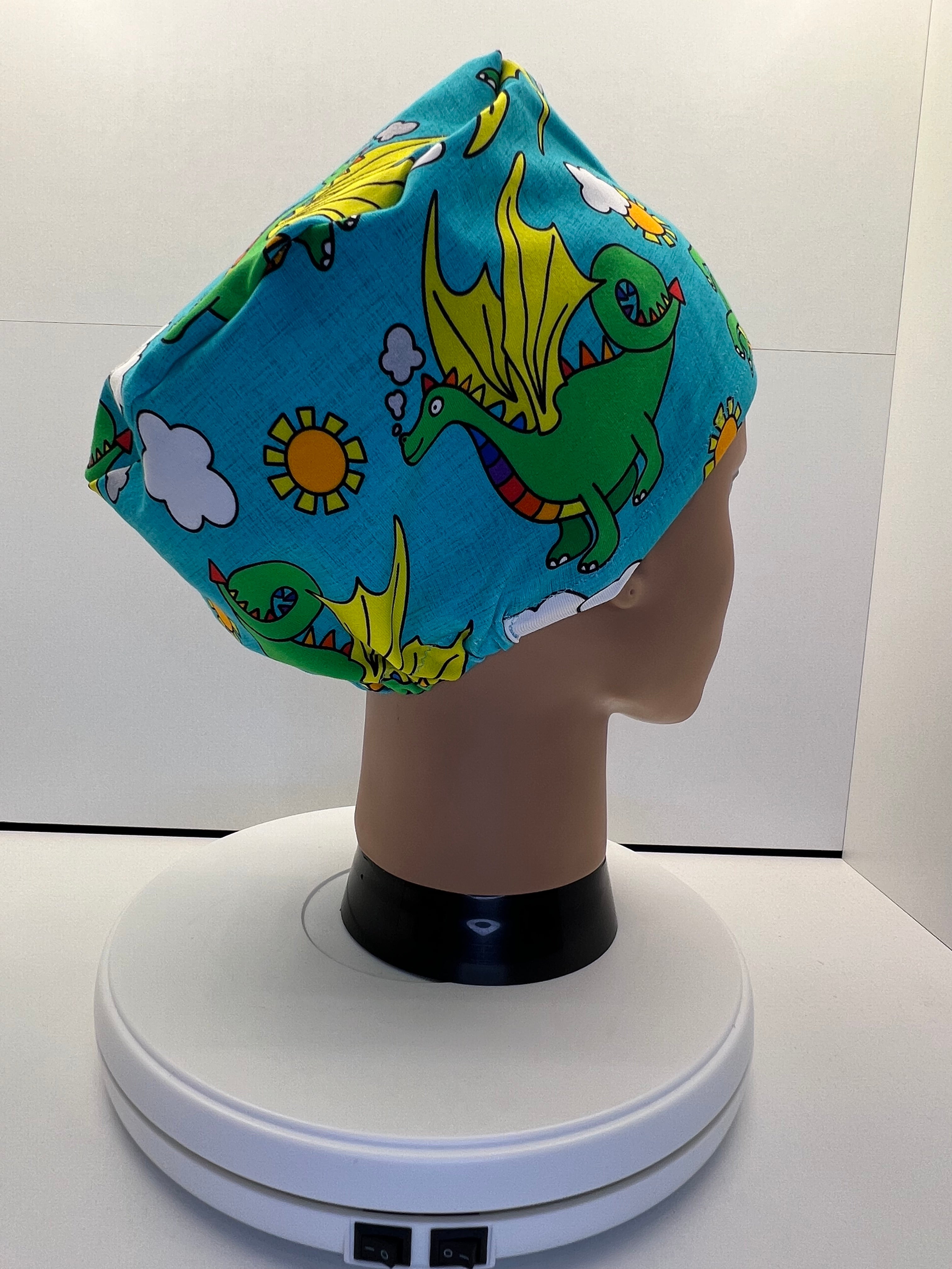Dragon Skies Stretch Jersey Theatre Hat.  Standard & Large Size