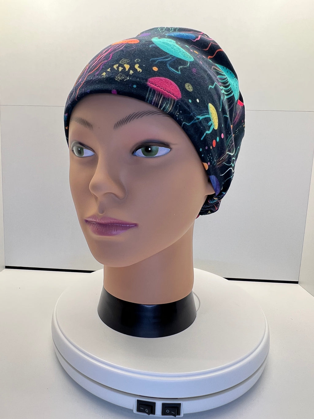 Jellyfish Dreams Stretch Jersey Theatre Hat.  Standard & Large Size