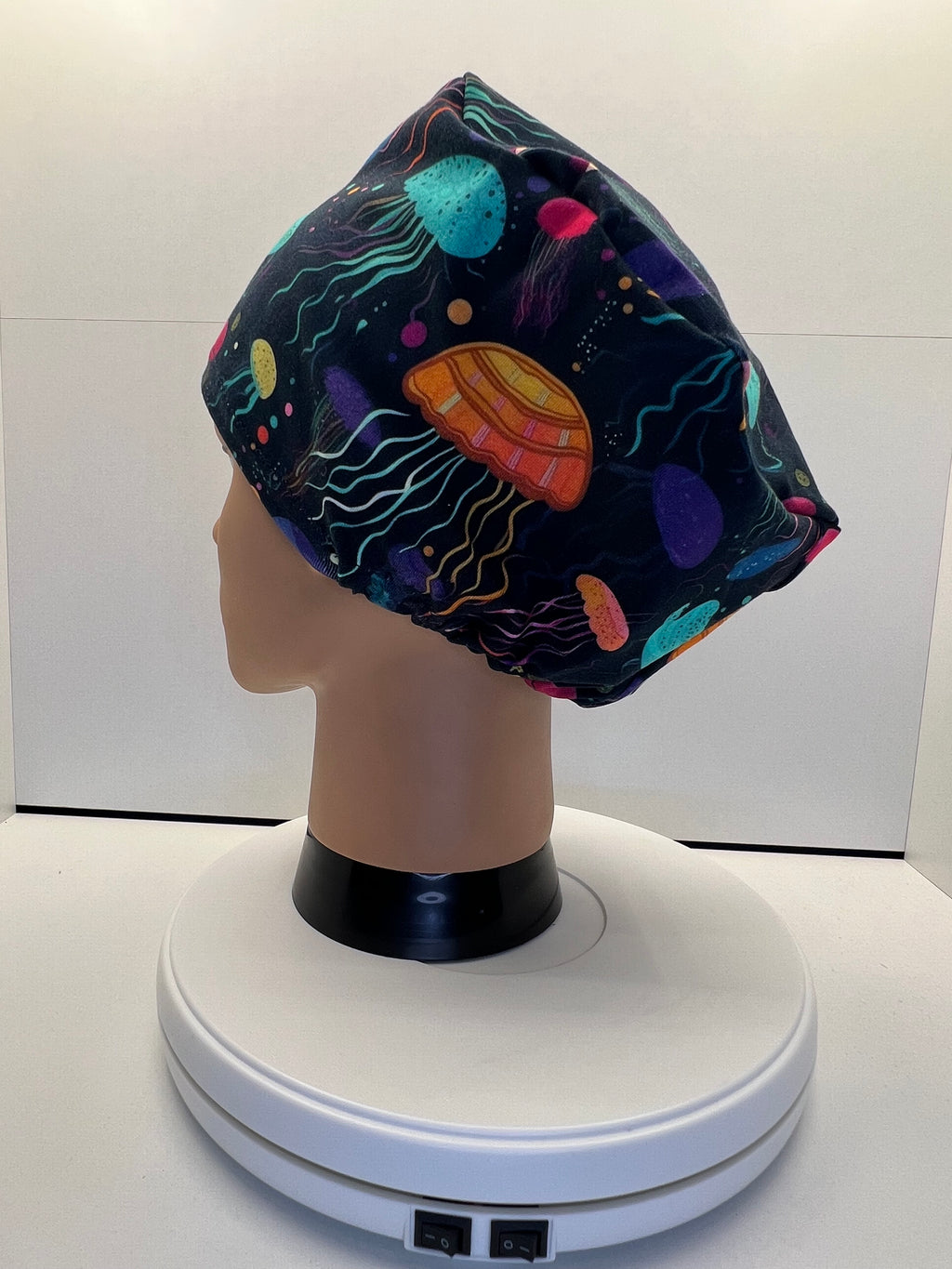 Jellyfish Dreams Stretch Jersey Theatre Hat.  Standard & Large Size