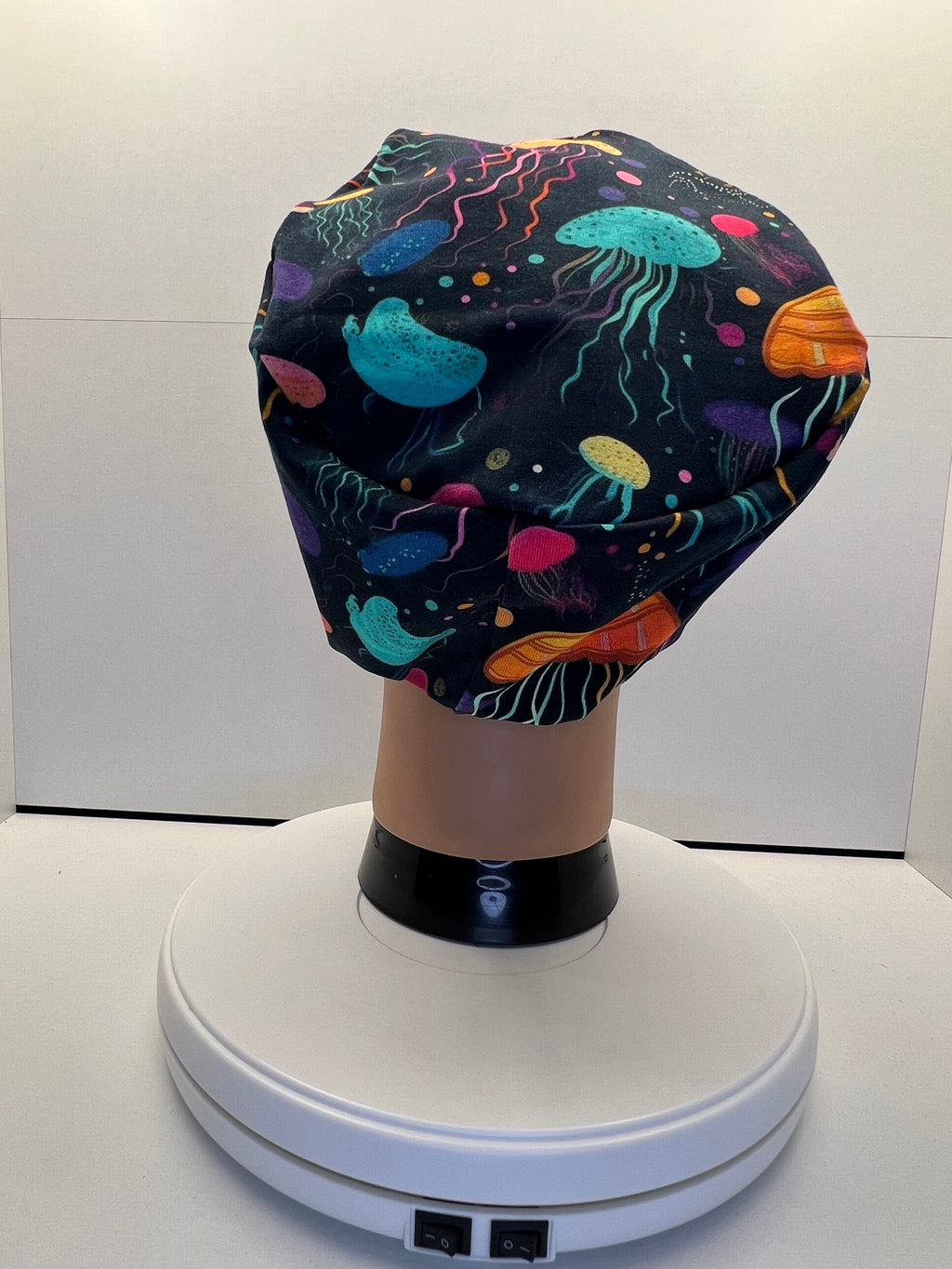 Jellyfish Dreams Stretch Jersey Theatre Hat.  Standard & Large Size