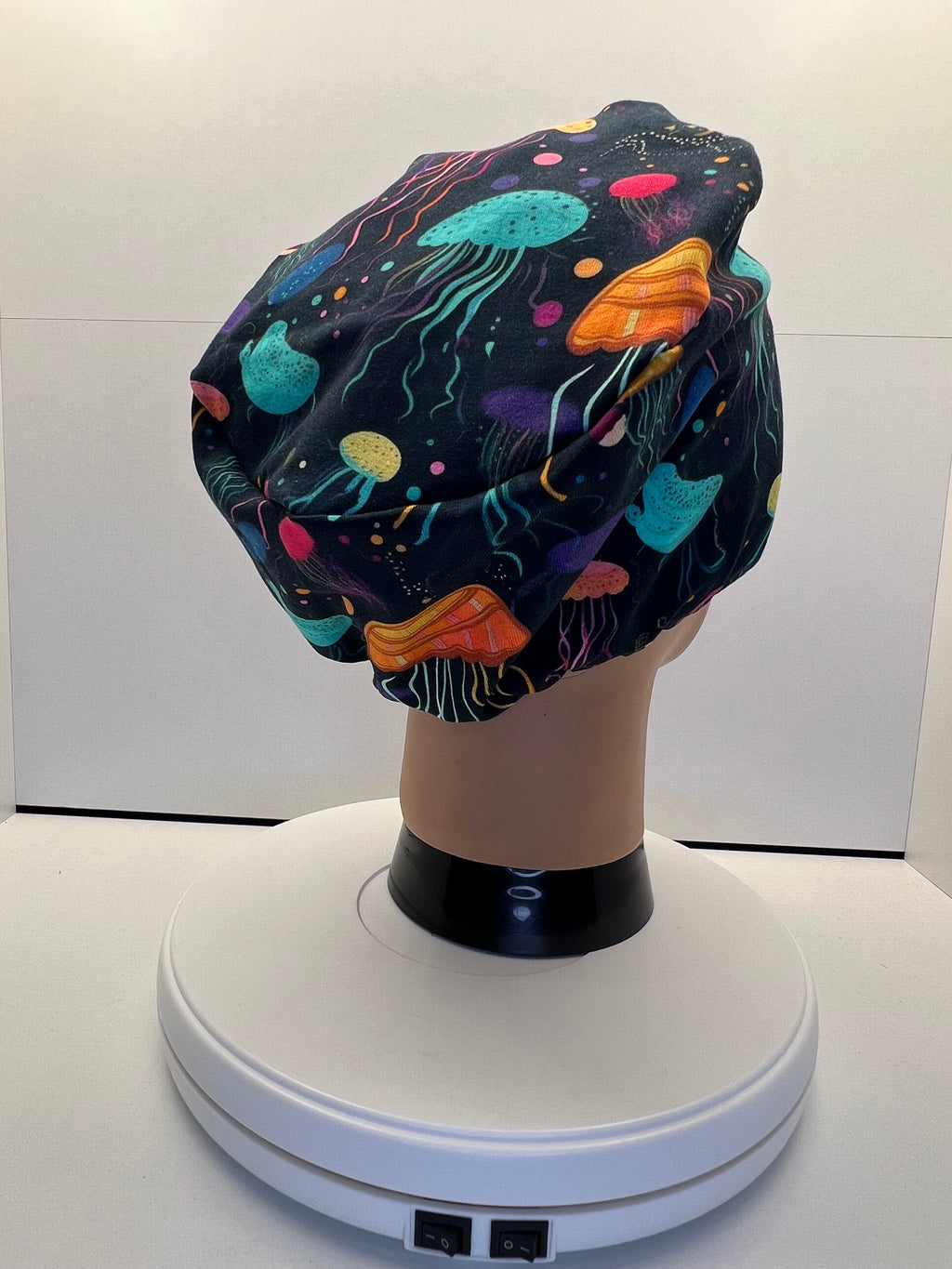Jellyfish Dreams Stretch Jersey Theatre Hat.  Standard & Large Size