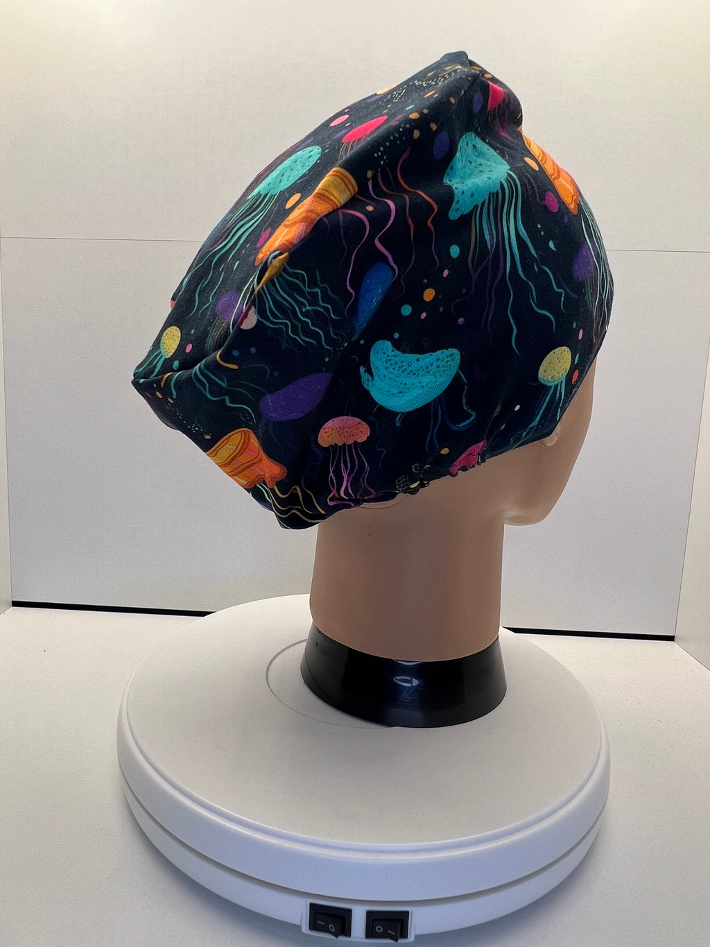 Jellyfish Dreams Stretch Jersey Theatre Hat.  Standard & Large Size