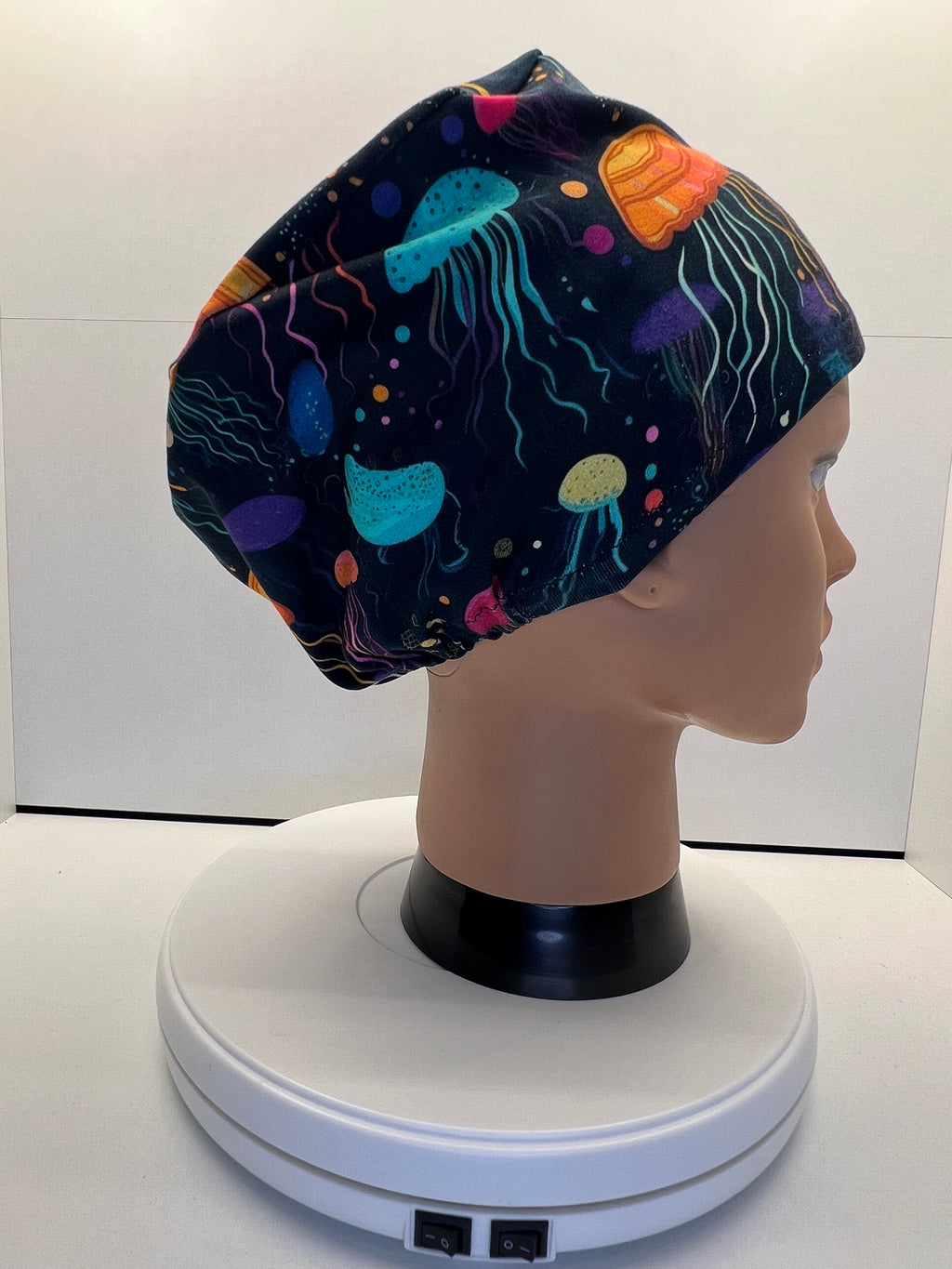 Jellyfish Dreams Stretch Jersey Theatre Hat.  Standard & Large Size
