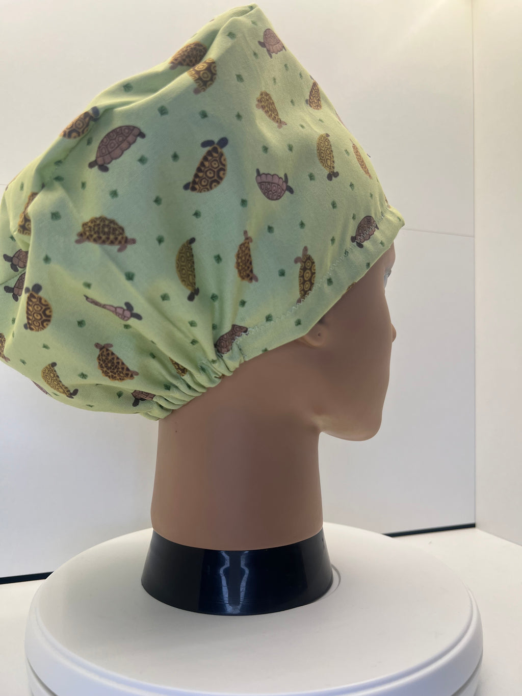 Tiny Tortoises 100% Cotton Scrub Cap/Theatre Hat - UK Handmade