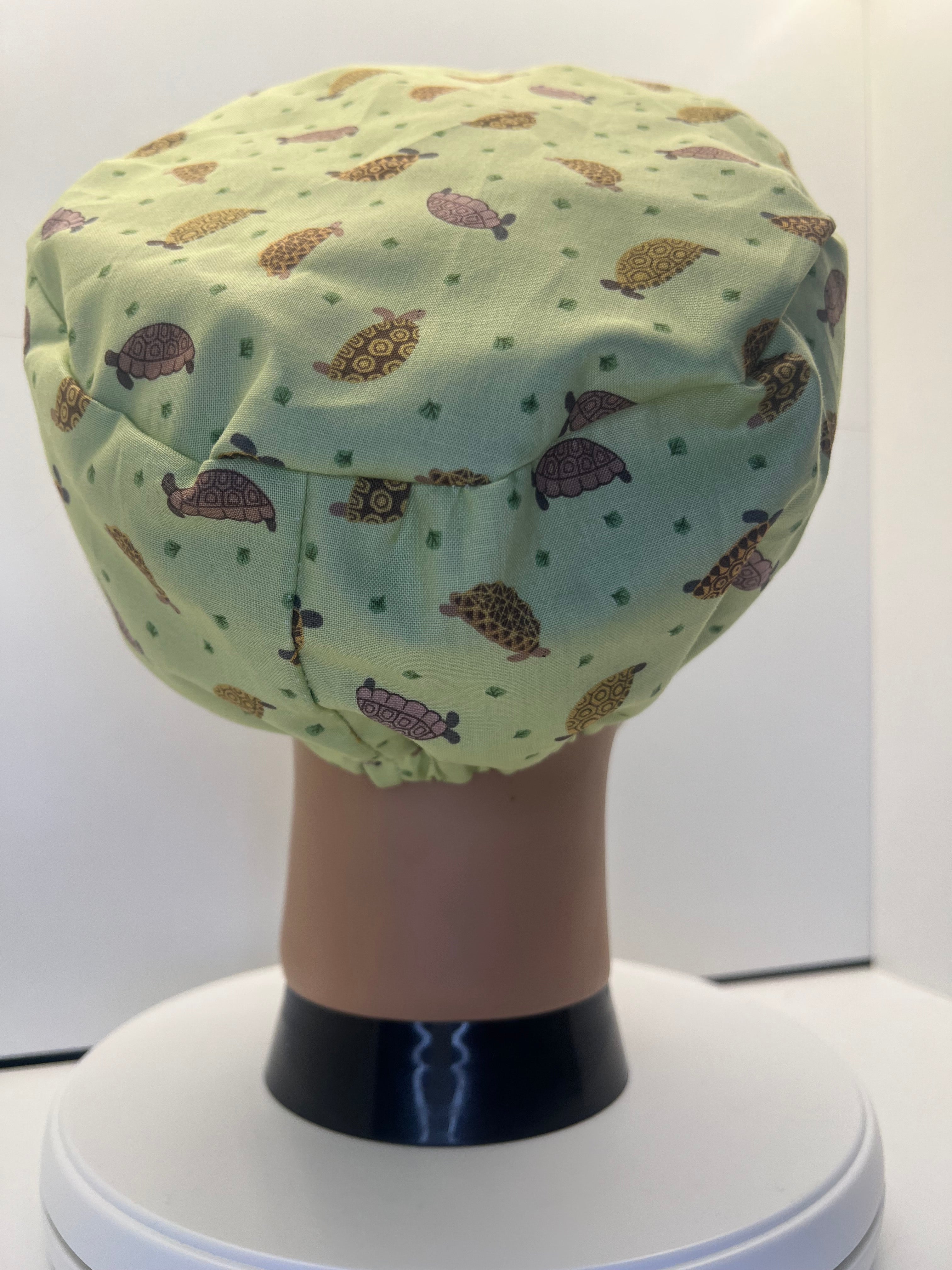 Tiny Tortoises 100% Cotton Scrub Cap/Theatre Hat - UK Handmade