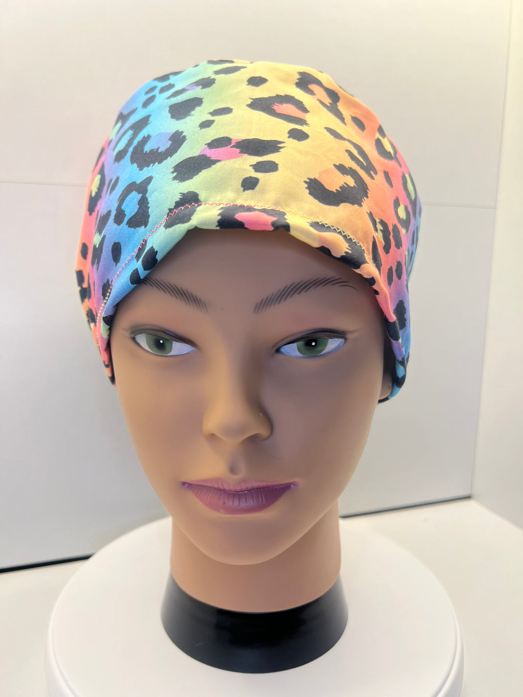Leopard Skies 100% Cotton Scrub Cap/Theatre Hat - UK Handmade