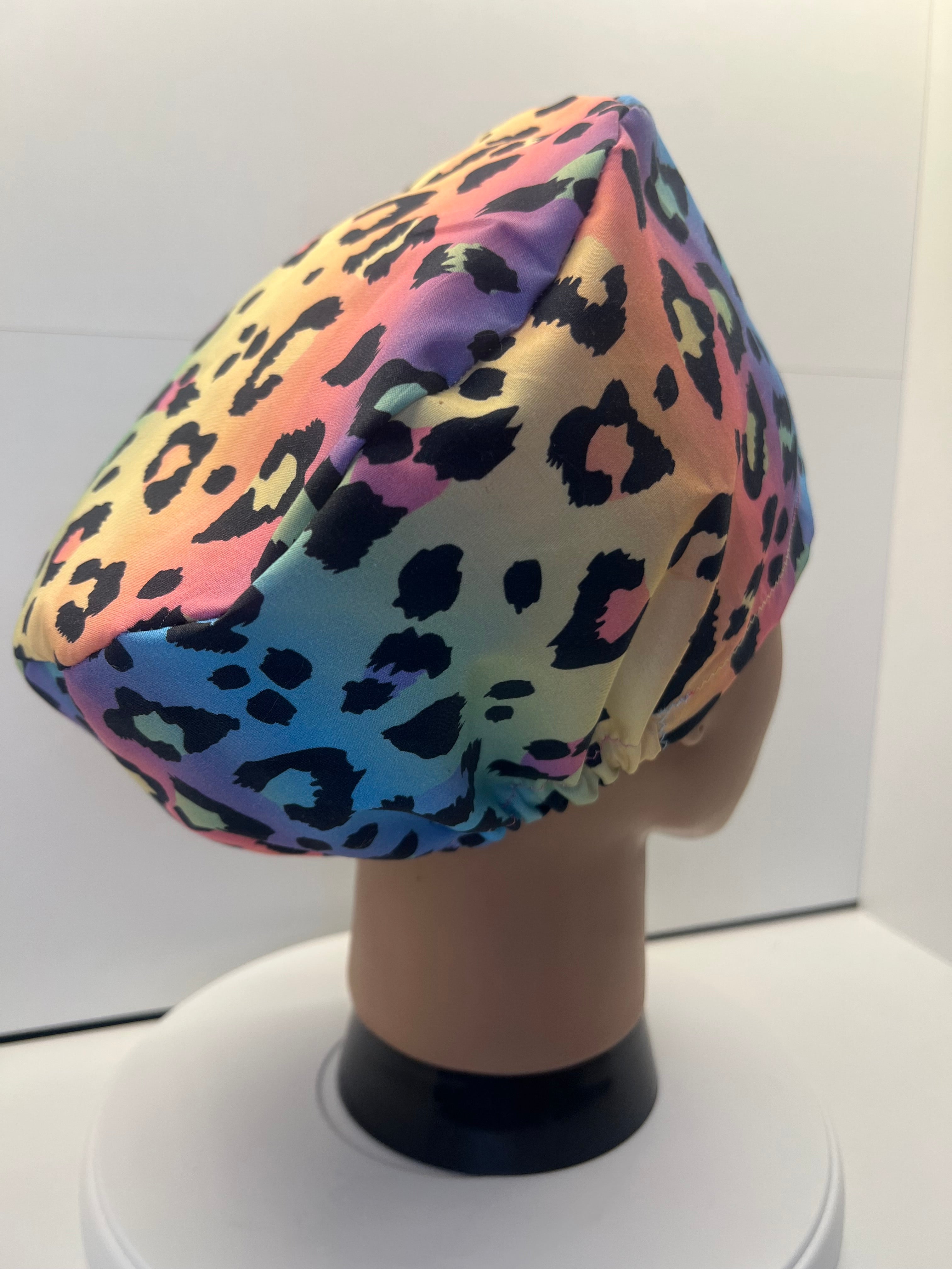 Leopard Skies 100% Cotton Scrub Cap/Theatre Hat - UK Handmade