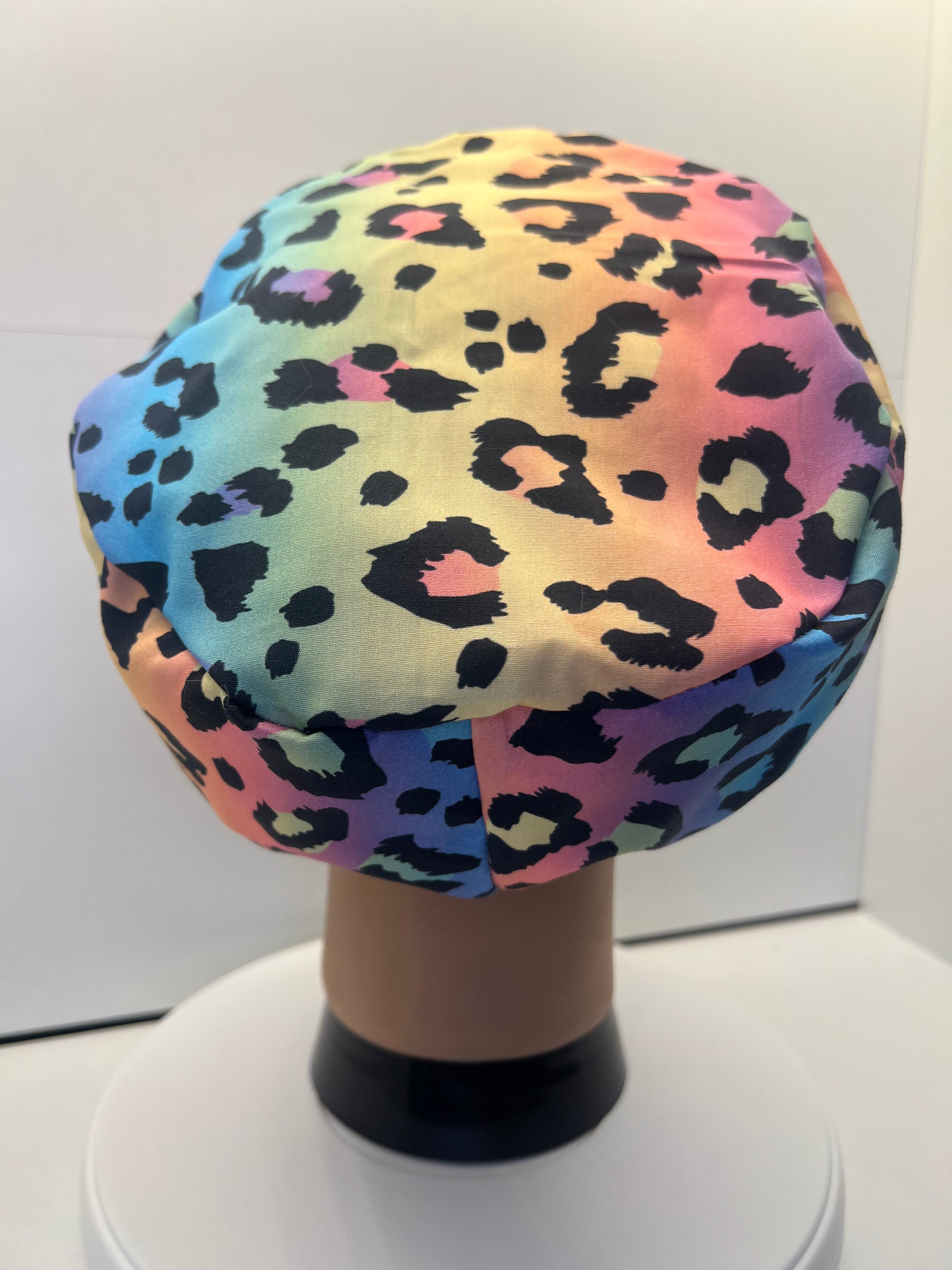 Leopard Skies 100% Cotton Scrub Cap/Theatre Hat - UK Handmade