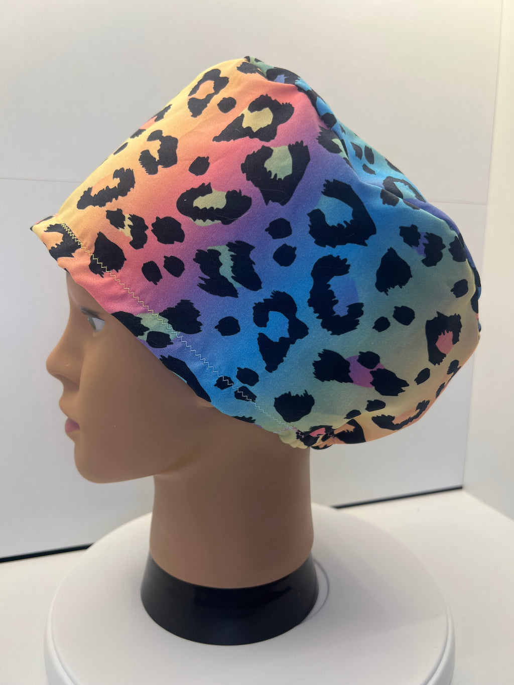 Leopard Skies 100% Cotton Scrub Cap/Theatre Hat - UK Handmade