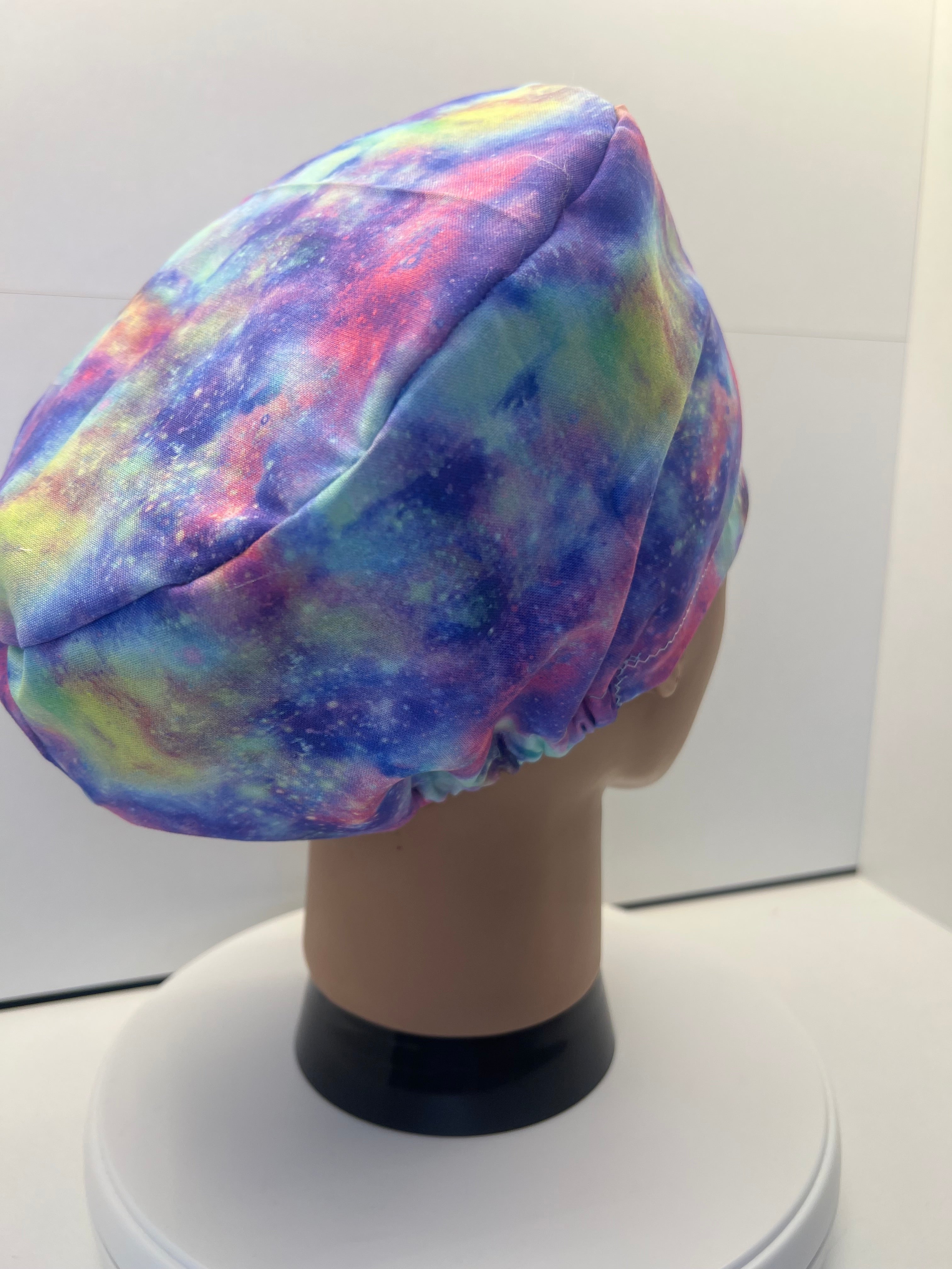 Cosmic Blush 100% Cotton Scrub Cap/Theatre Hat - Optional satin Lining