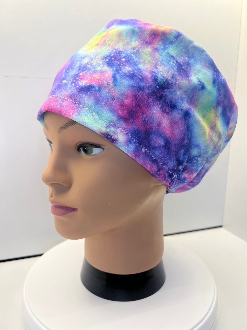Cosmic Blush 100% Cotton Scrub Cap/Theatre Hat - Optional satin Lining