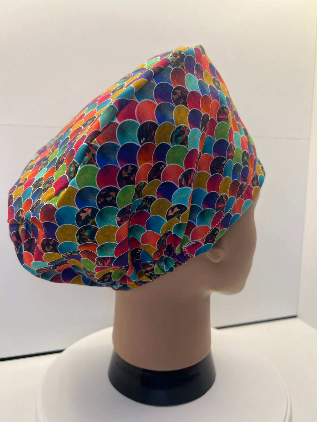 Mermaid Mosaic 100% Cotton Scrub Cap/Theatre Hat - UK Handmade