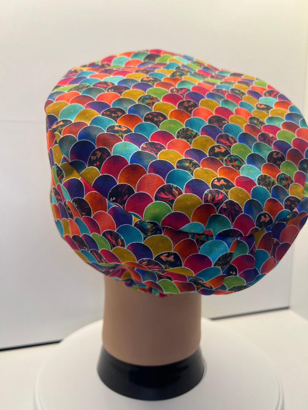 Mermaid Mosaic 100% Cotton Scrub Cap/Theatre Hat - UK Handmade