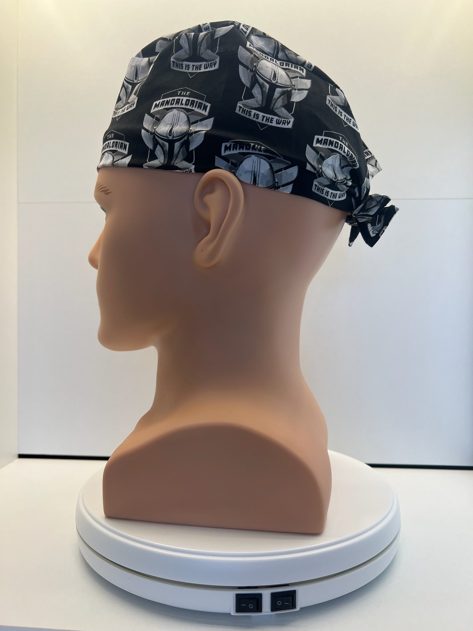 Mandalorian This Is The Way Fabric Tie-Back Surgical/Theatre Scrub Hat/Cap. UK Handmade (Copy)