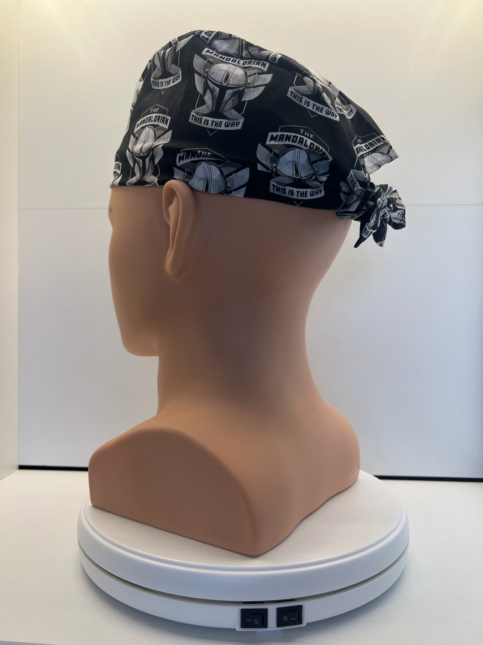 Mandalorian This Is The Way Fabric Tie-Back Surgical/Theatre Scrub Hat/Cap. UK Handmade (Copy)