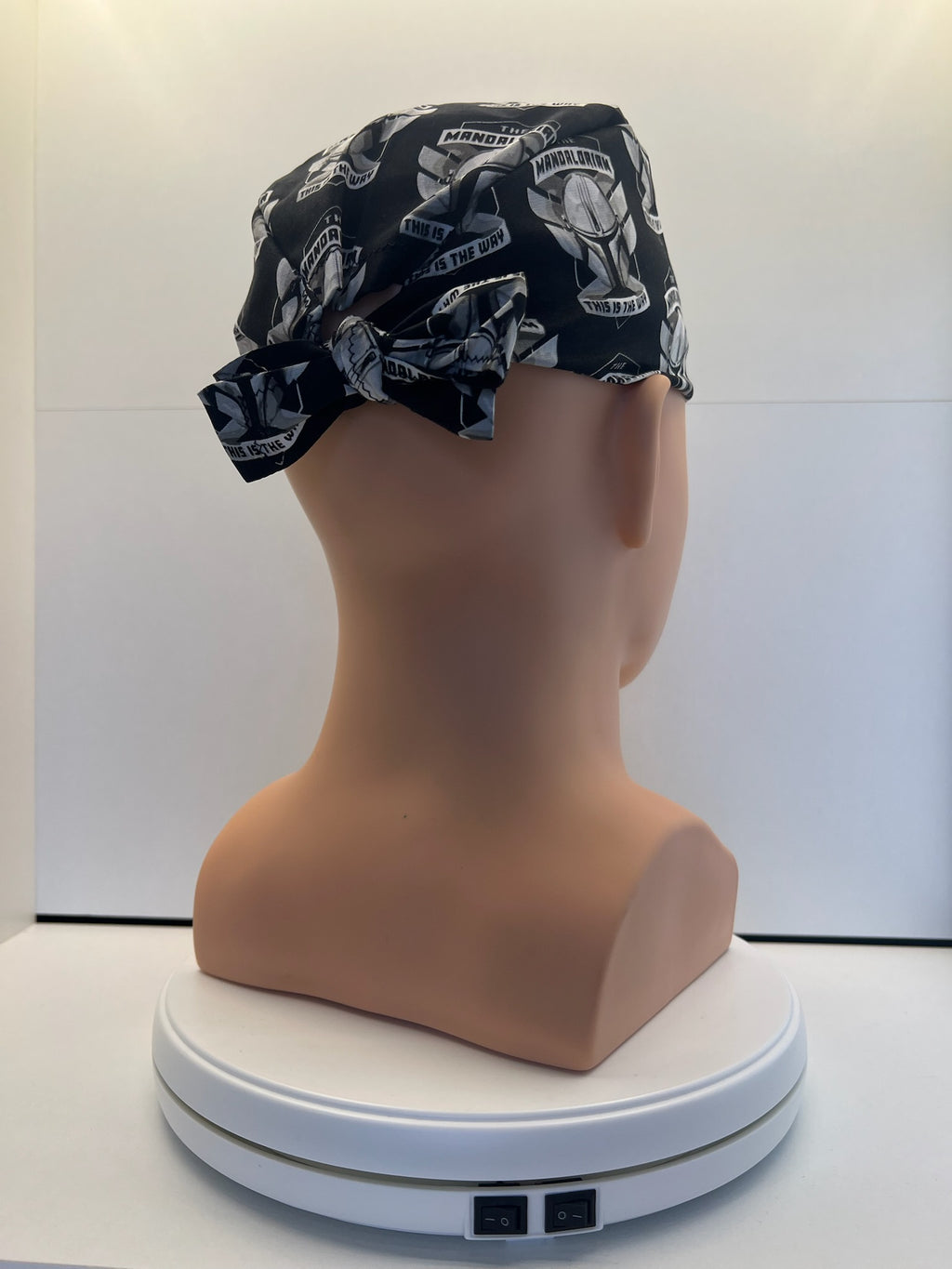 Mandalorian This Is The Way Fabric Tie-Back Surgical/Theatre Scrub Hat/Cap. UK Handmade (Copy)