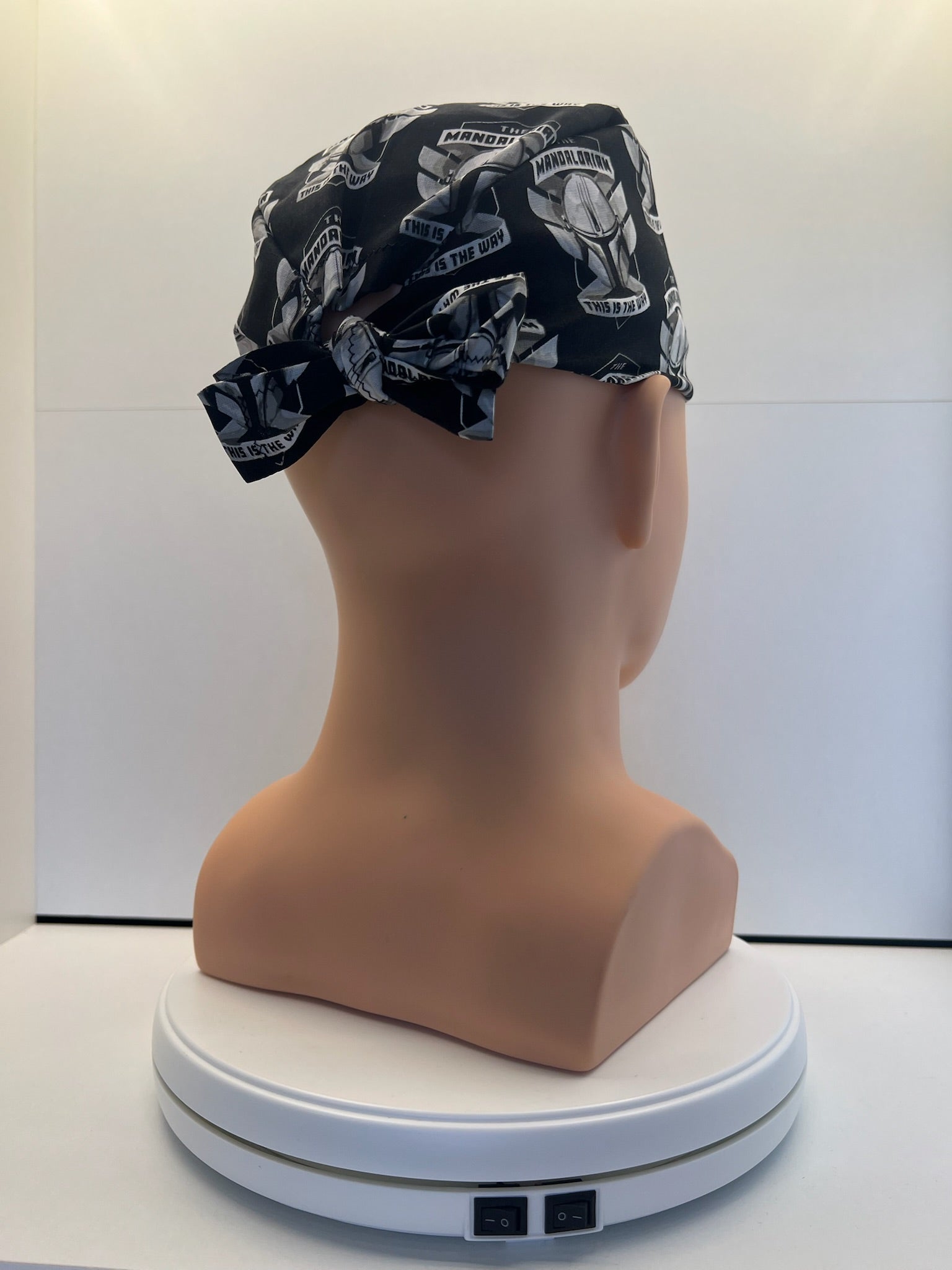 Mandalorian This Is The Way Fabric Tie-Back Surgical/Theatre Scrub Hat/Cap. UK Handmade (Copy)