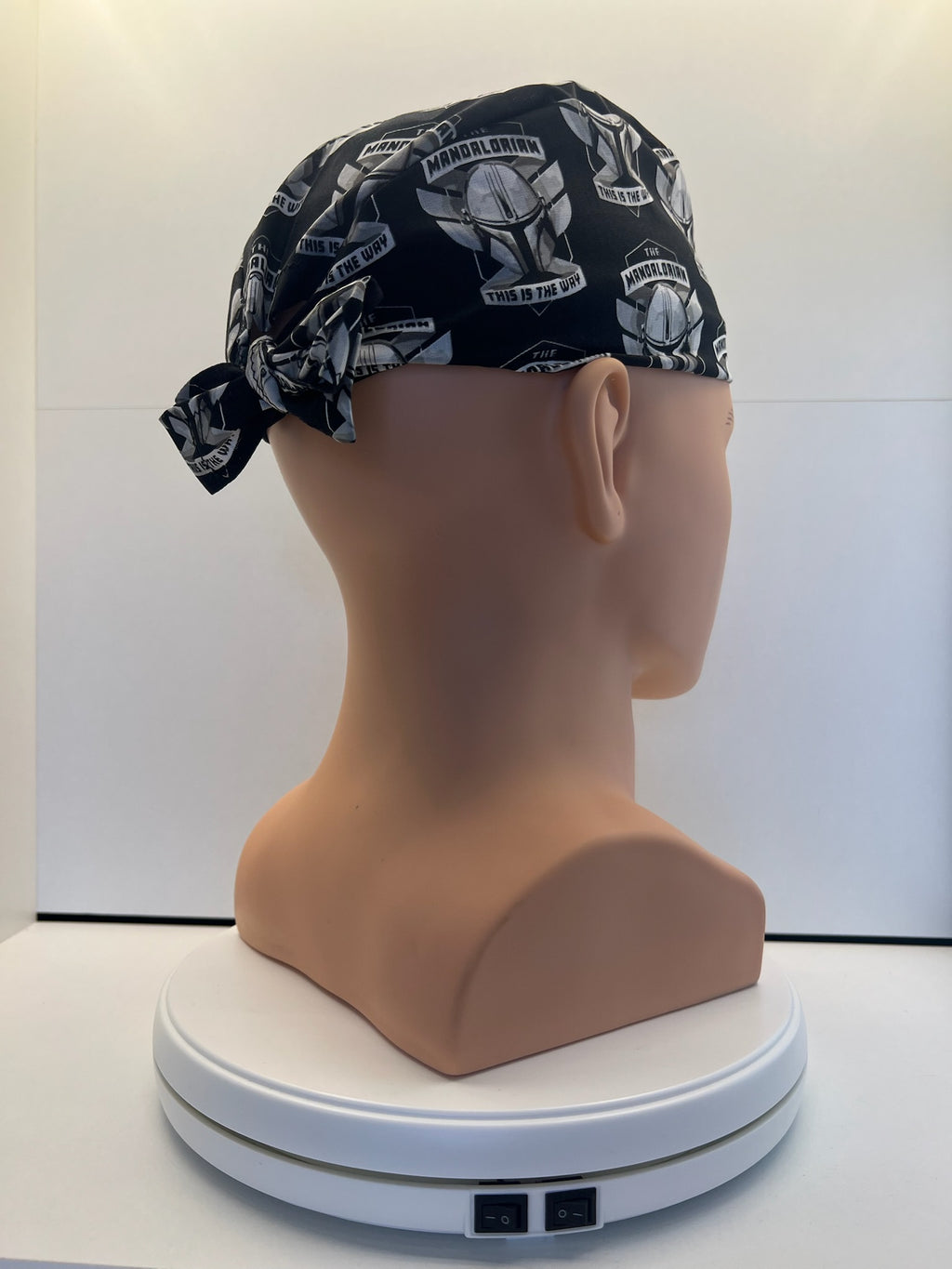 Mandalorian This Is The Way Fabric Tie-Back Surgical/Theatre Scrub Hat/Cap. UK Handmade (Copy)