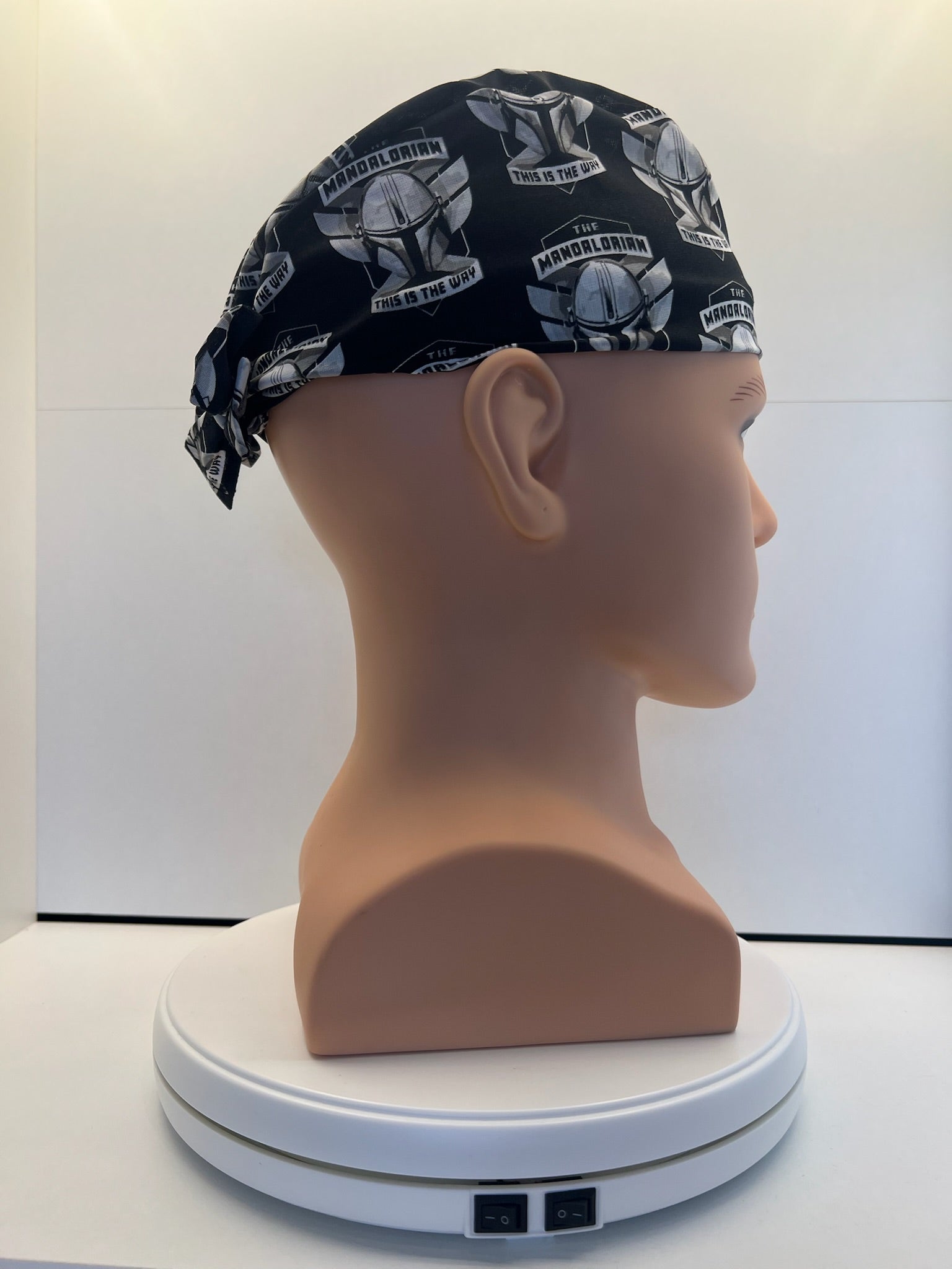 Mandalorian This Is The Way Fabric Tie-Back Surgical/Theatre Scrub Hat/Cap. UK Handmade (Copy)