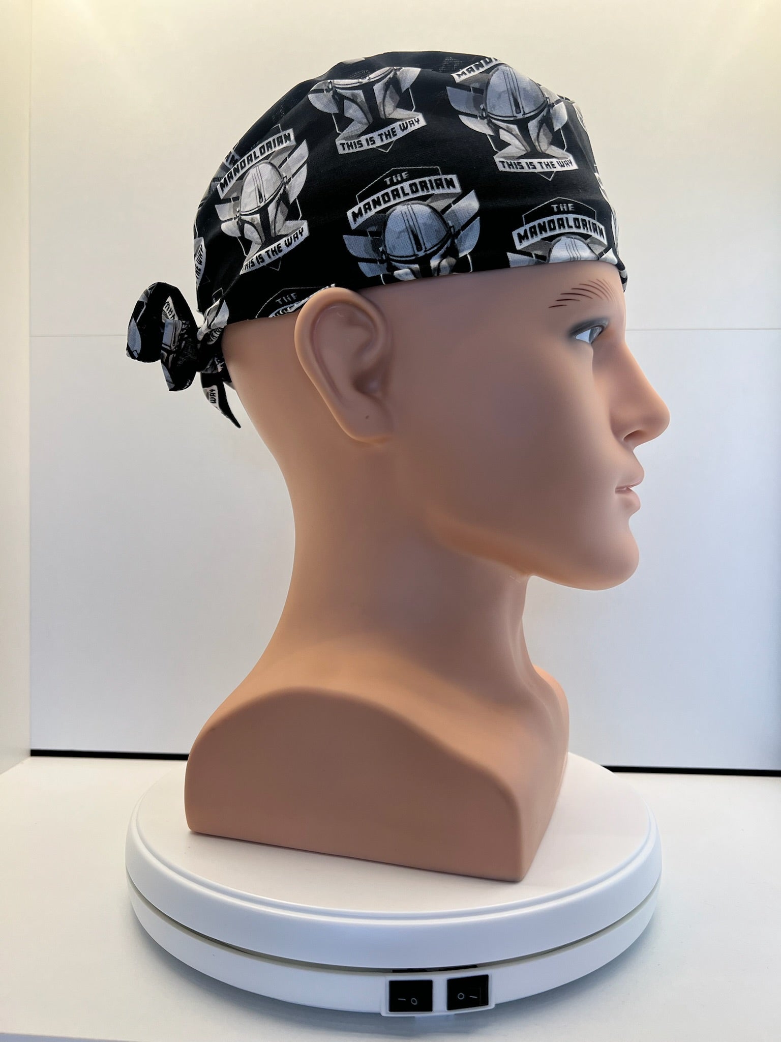 Mandalorian This Is The Way Fabric Tie-Back Surgical/Theatre Scrub Hat/Cap. UK Handmade (Copy)