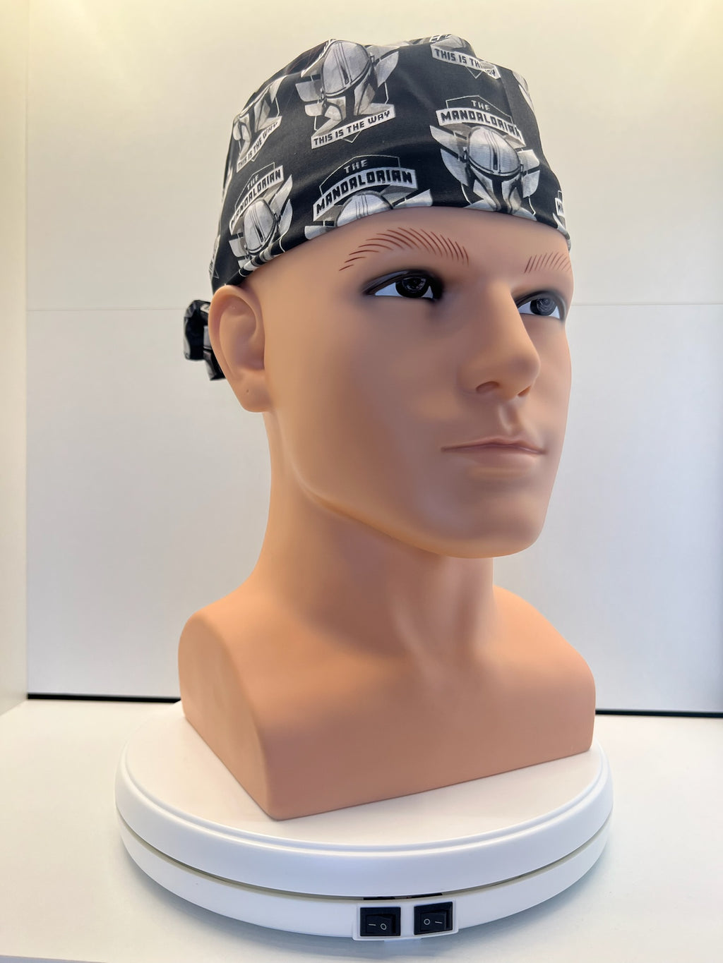 Mandalorian This Is The Way Fabric Tie-Back Surgical/Theatre Scrub Hat/Cap. UK Handmade (Copy)