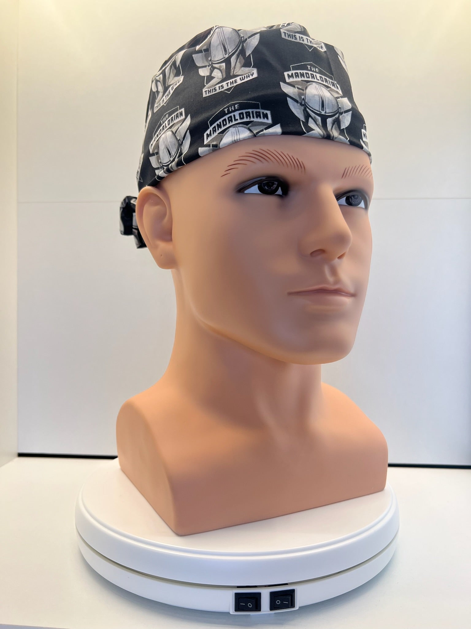 Mandalorian This Is The Way Fabric Tie-Back Surgical/Theatre Scrub Hat/Cap. UK Handmade (Copy)