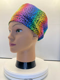 Leopard Love 100% Cotton Scrub Cap/Theatre Hat - UK Handmade