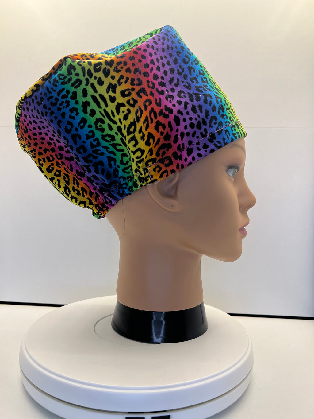 Leopard Love 100% Cotton Scrub Cap/Theatre Hat - UK Handmade