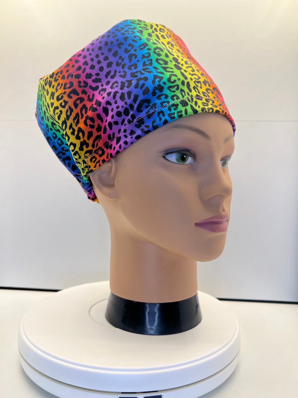 Leopard Love 100% Cotton Scrub Cap/Theatre Hat - UK Handmade