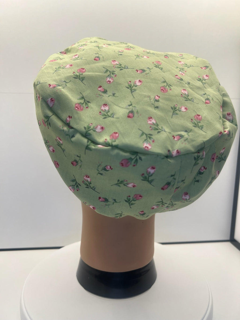Rosebud Bliss 100% Cotton Scrub Cap/Theatre Hat - UK Handmade