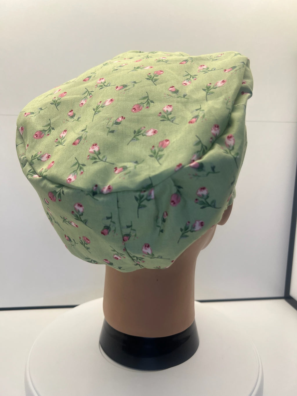 Rosebud Bliss 100% Cotton Scrub Cap/Theatre Hat - UK Handmade