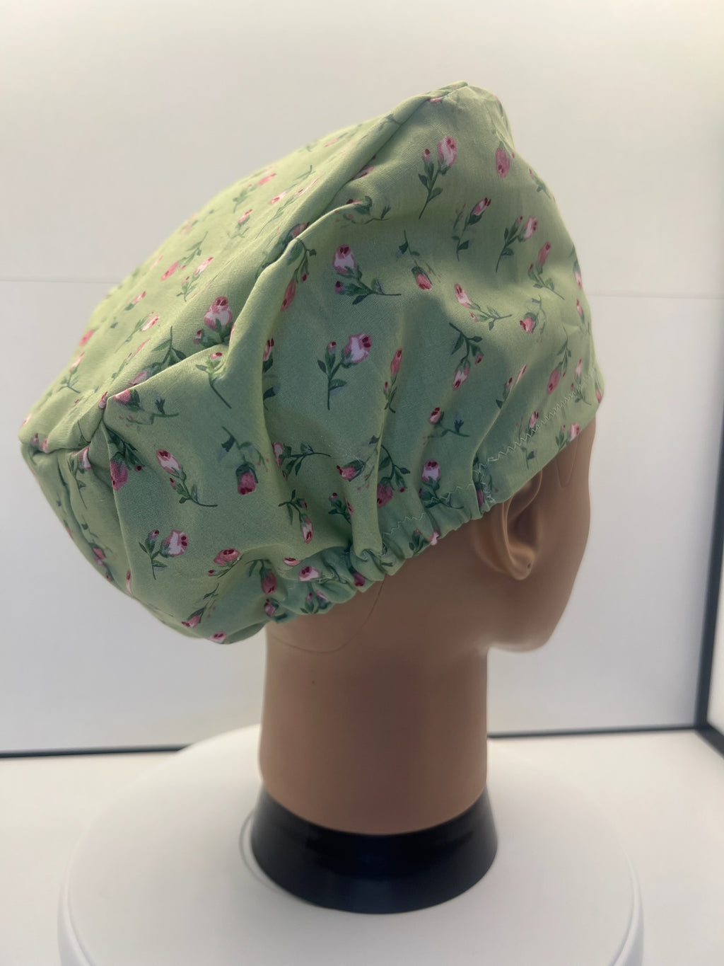 Rosebud Bliss 100% Cotton Scrub Cap/Theatre Hat - UK Handmade