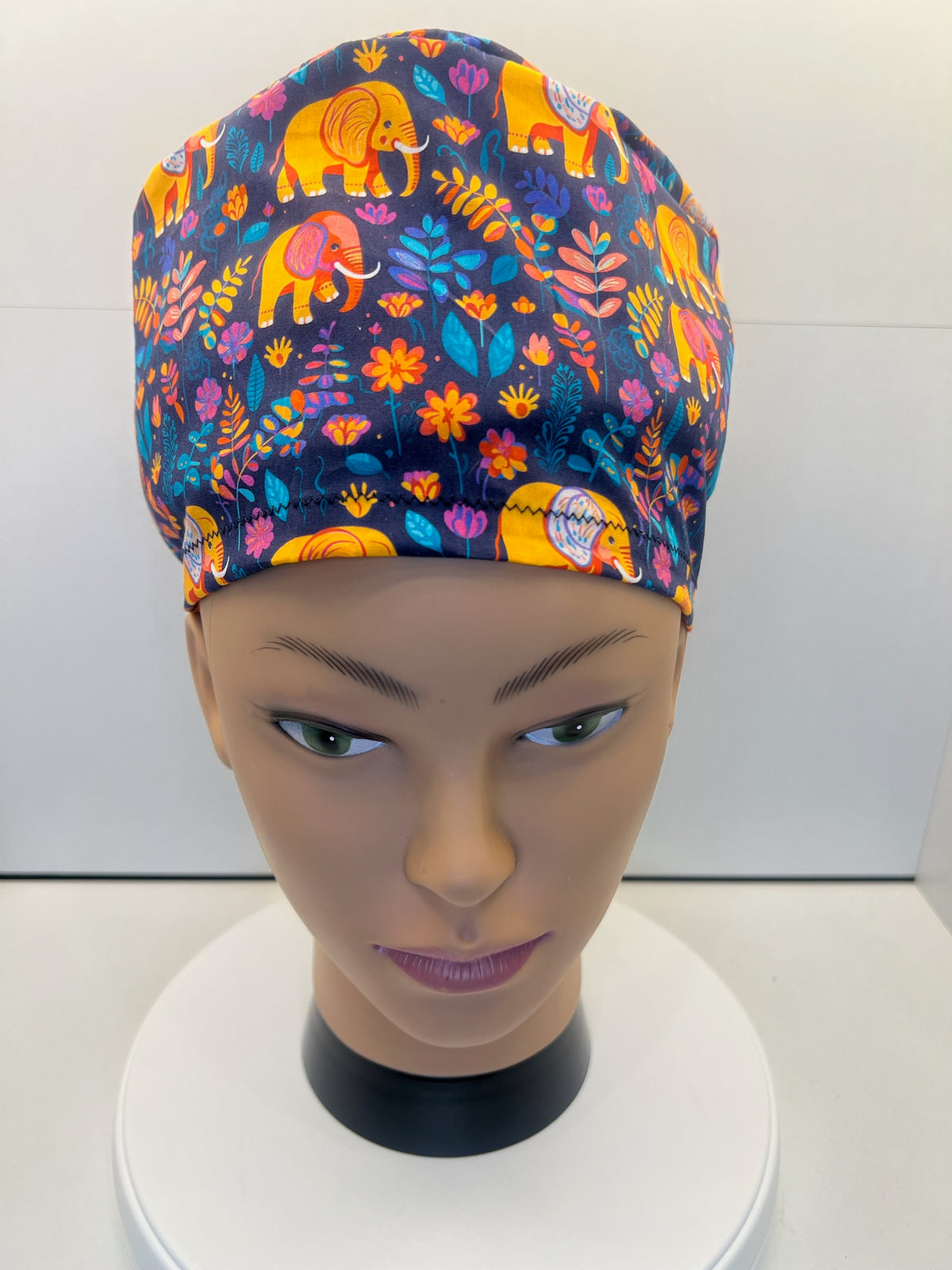 African Sunset Lightweight 100% Cotton Theatre Hat/Scrub Cap - UK Handmade