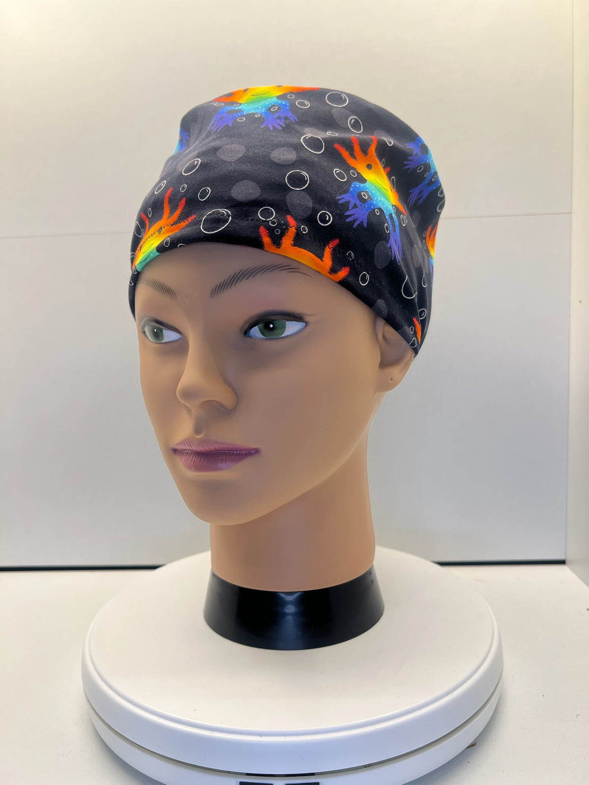 Aristotle Axolotl Jersey Theatre Hat/scrub cap - UK Handmade