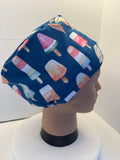 Summer Ice Lollies Premium Jersey Fabric Theatre Hat/Scrub Cap