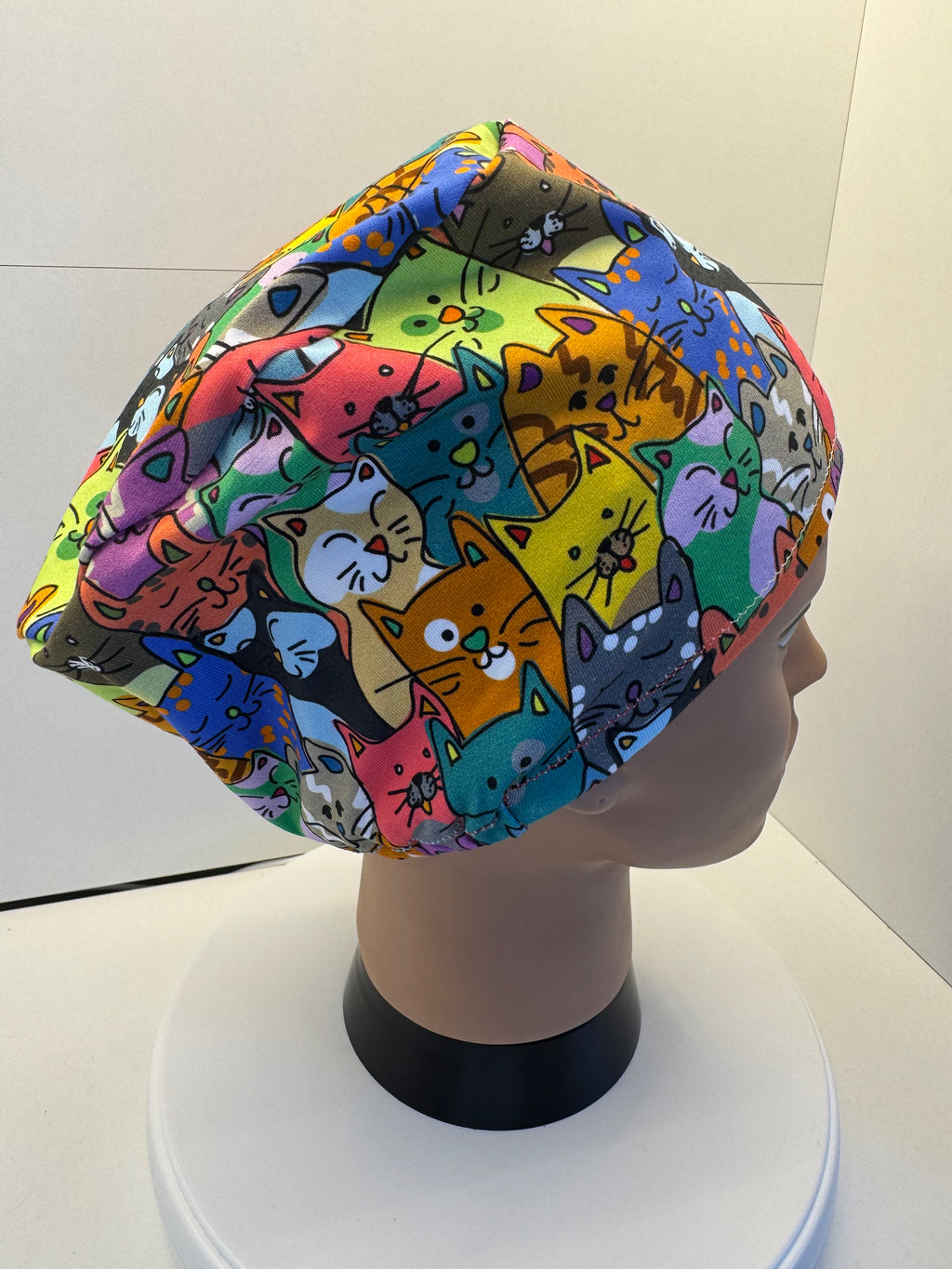 Smiling Cats Premium Jersey Fabric Theatre Hat/Scrub Cap