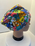 Smiling Cats Premium Jersey Fabric Theatre Hat/Scrub Cap