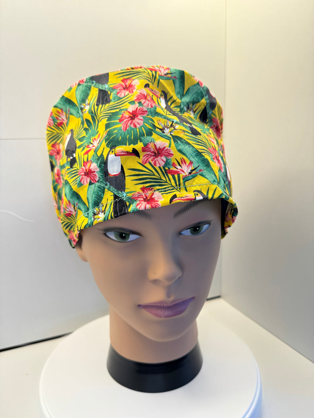 Tropical Toucans 100% Cotton Theatre Hat/Scrub Cap
